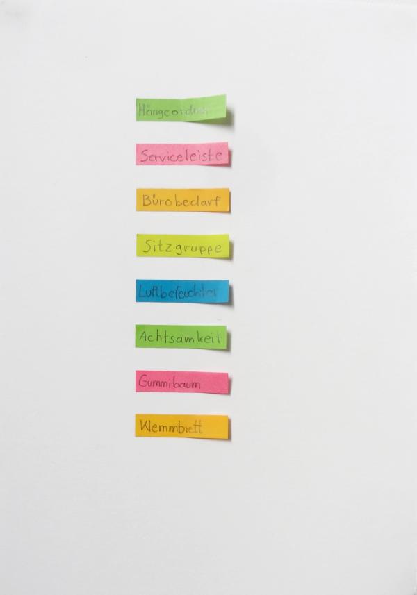 Burobedarf post it Foto ZV